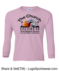 Church Long Sleeve Youth Size T-Shirt Design Zoom